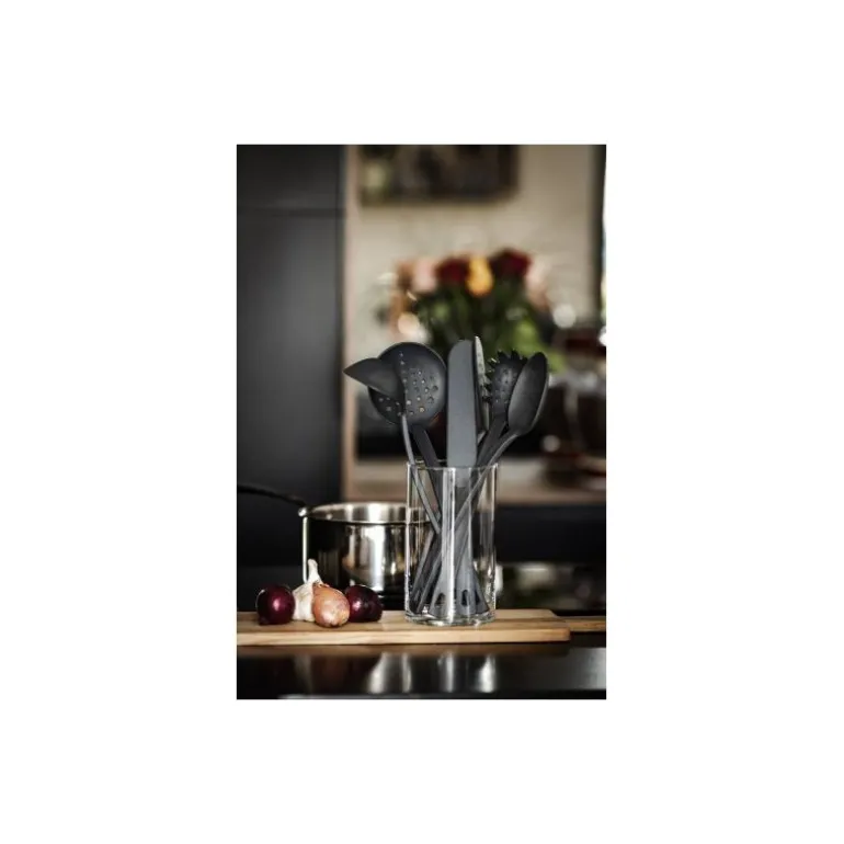 Spatule cuisine en polyamide gris givré