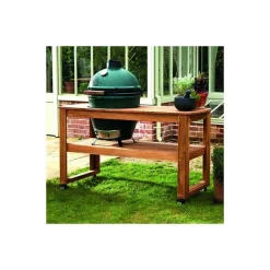 Table en bois sans roulettes pour Big Green Egg Large