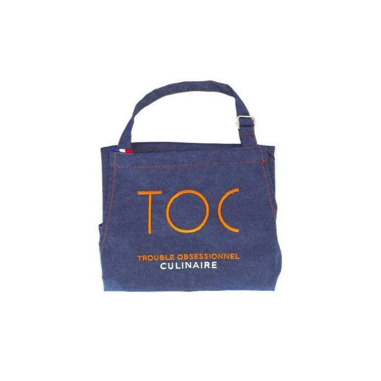 Tablier TOC bleu jean 84 cm
