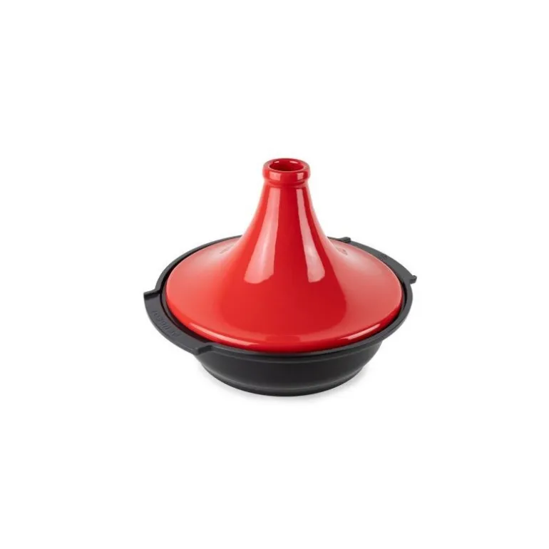Tajine induction Atlas alu et céramique rouge Ø 30 cm