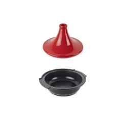 Tajine induction Atlas alu et céramique rouge Ø 30 cm