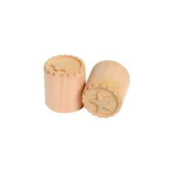 Tampon à biscuit double face étoile et sapin