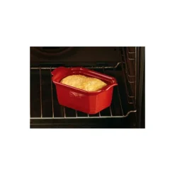 Terrine à foie gras céramique rouge 0,6 l avec presse