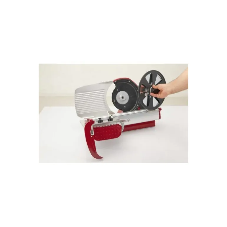 Trancheur électrique Home Line 250 rouge avec extracteur