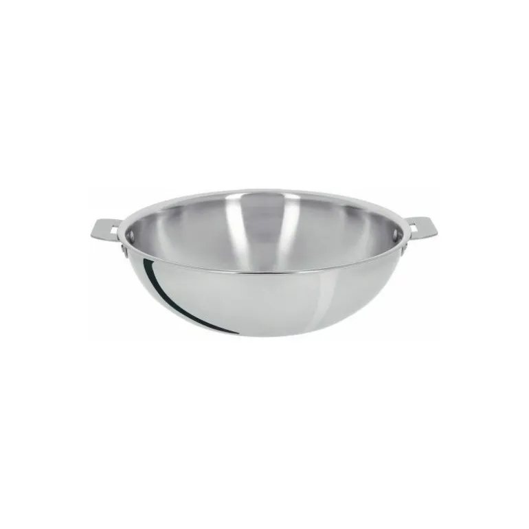 Wok inox Cristel Casteline 24 cm poignée amovible