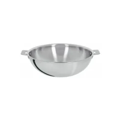 Wok inox Cristel Casteline 28 cm poignée amovible